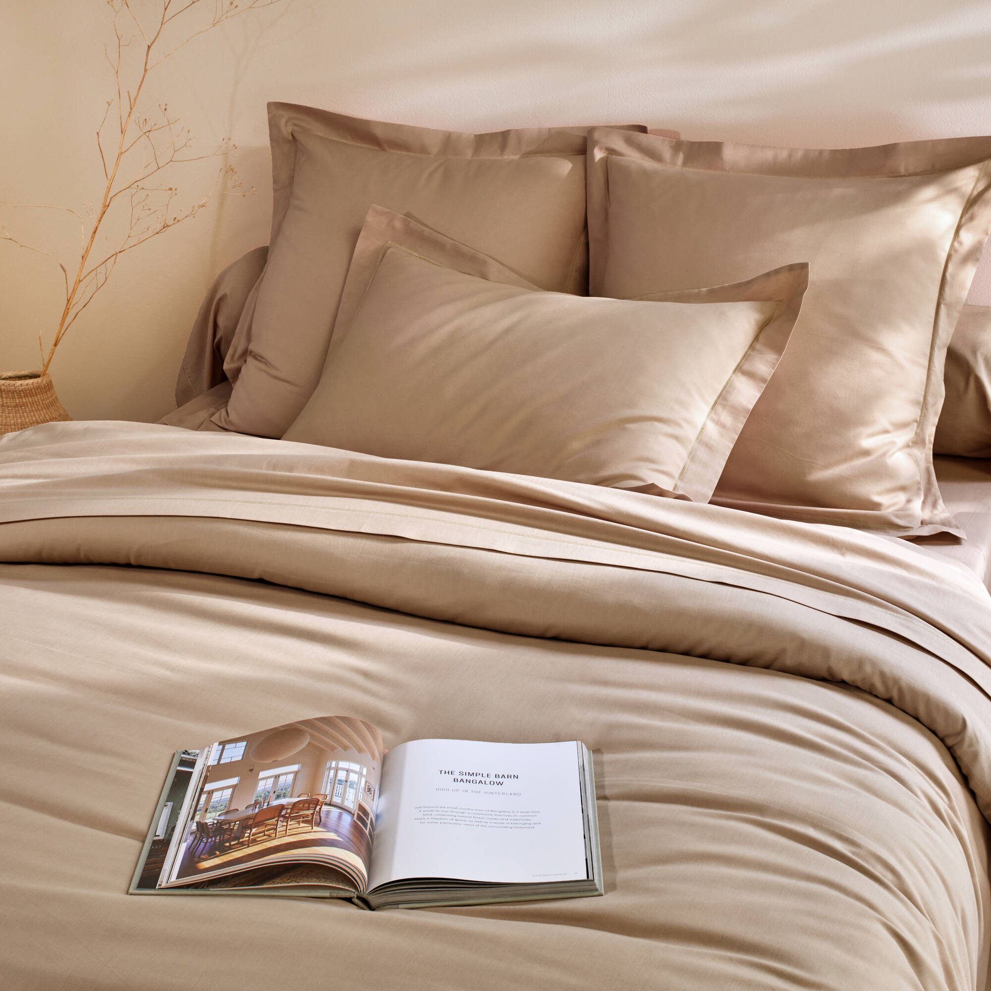 Linge de lit uni coton