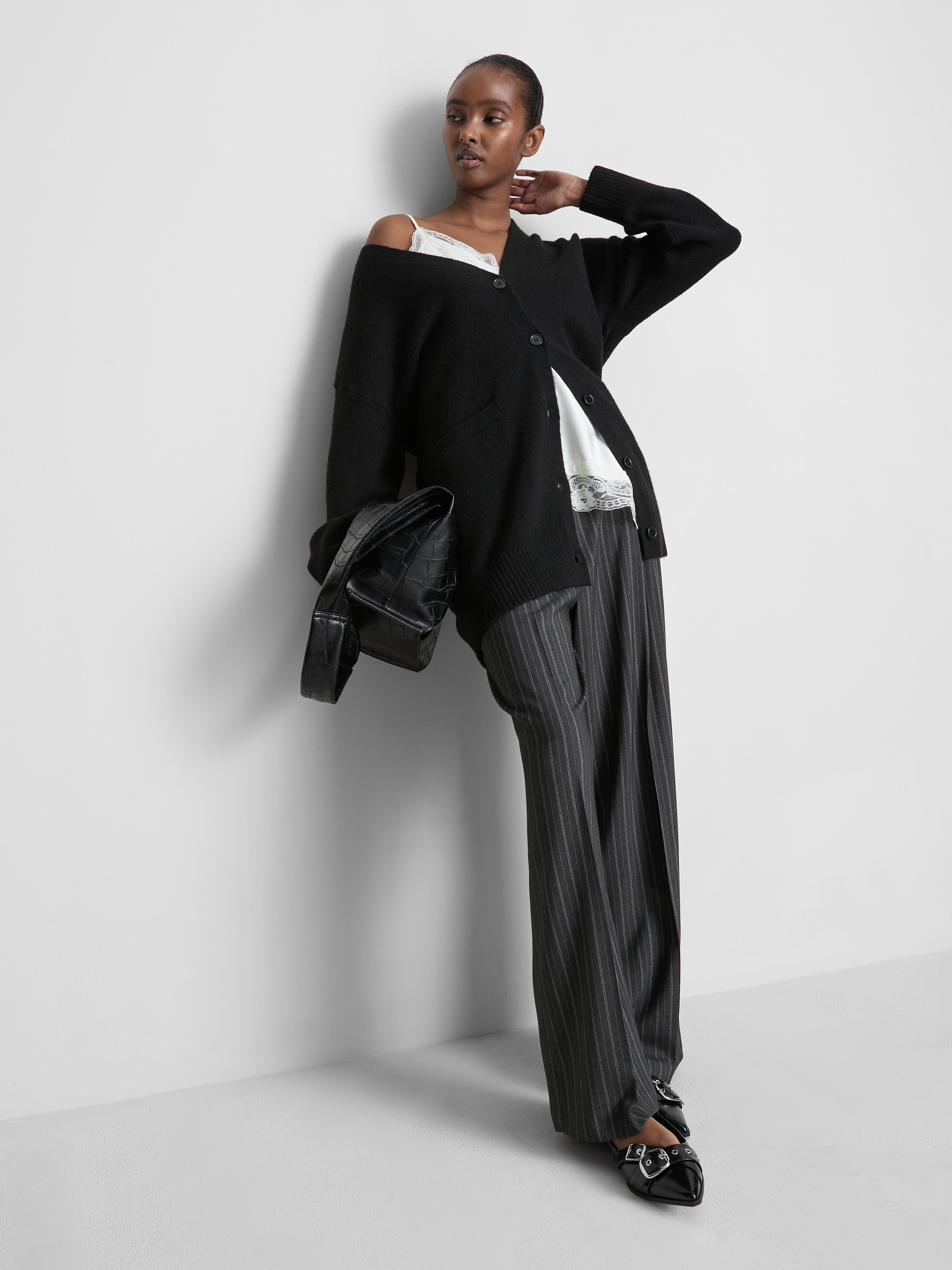 Striped Longline Cardigan