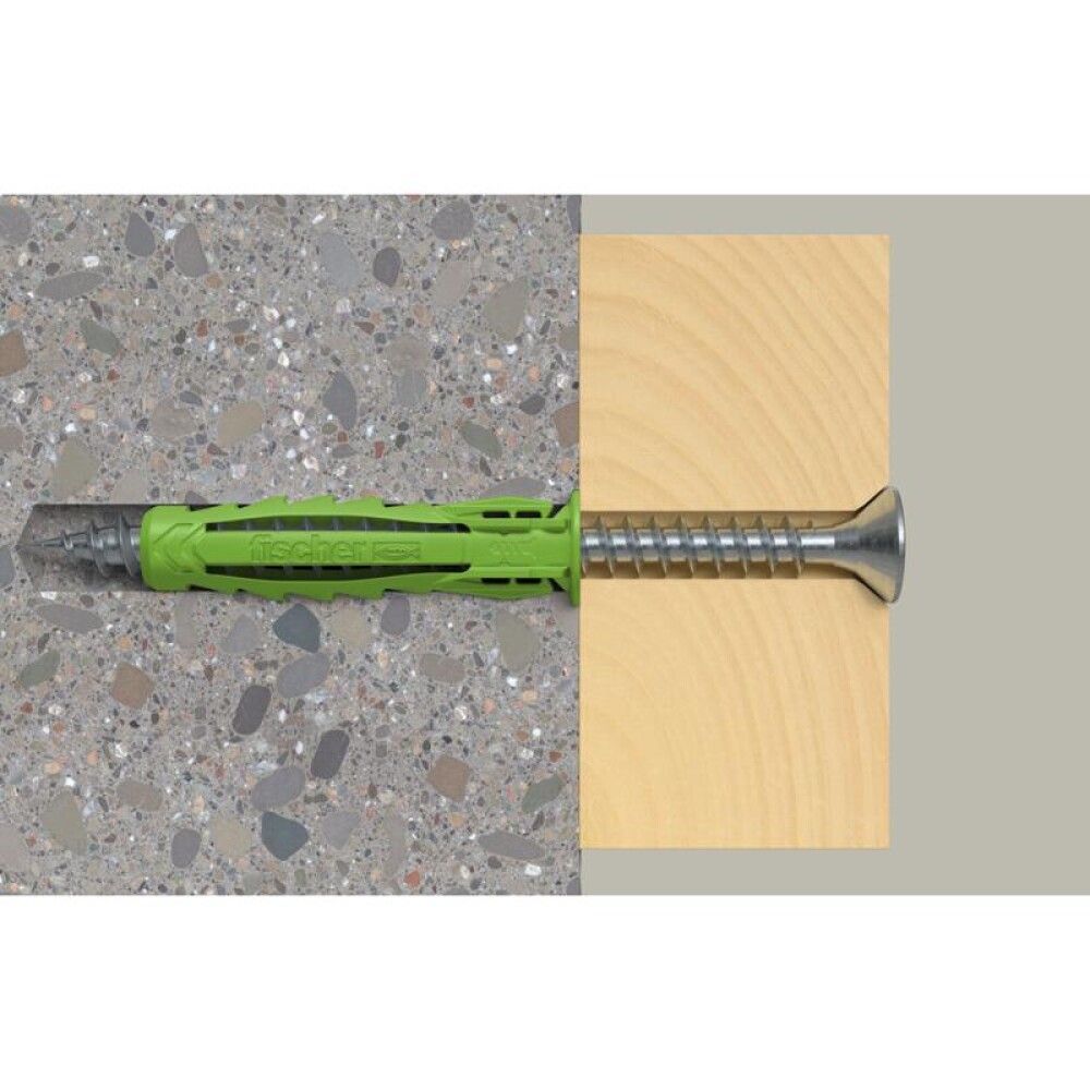 UNIVERSALPLUGG FISCHER SX PLUSS GRØNN 3X60MM 90STK