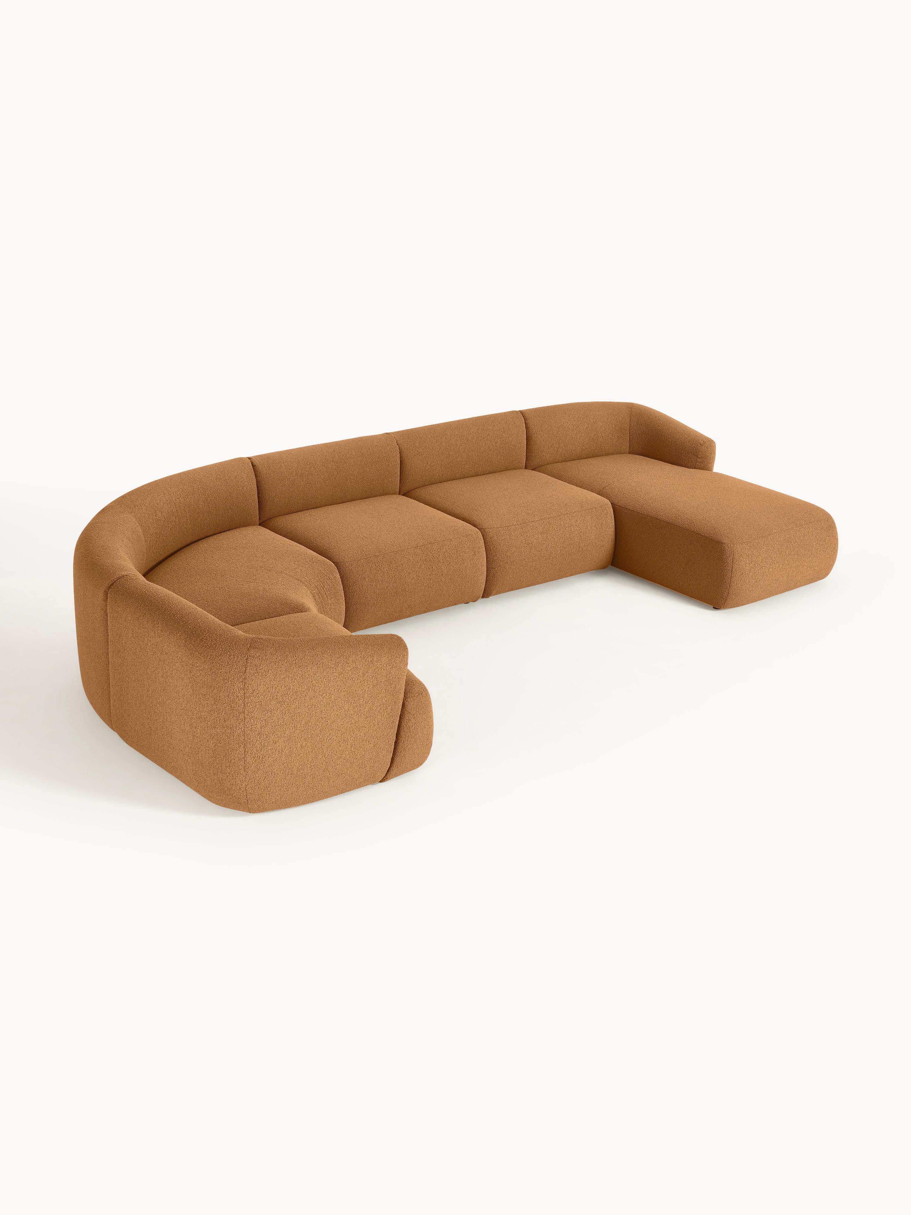 Modulares XL Bouclé-Sofa Sofia