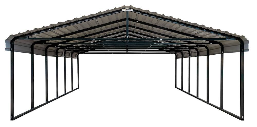 ShelterLogic Arrow Carport, Eggshell, 20-ft x 29-ft x 7-ft