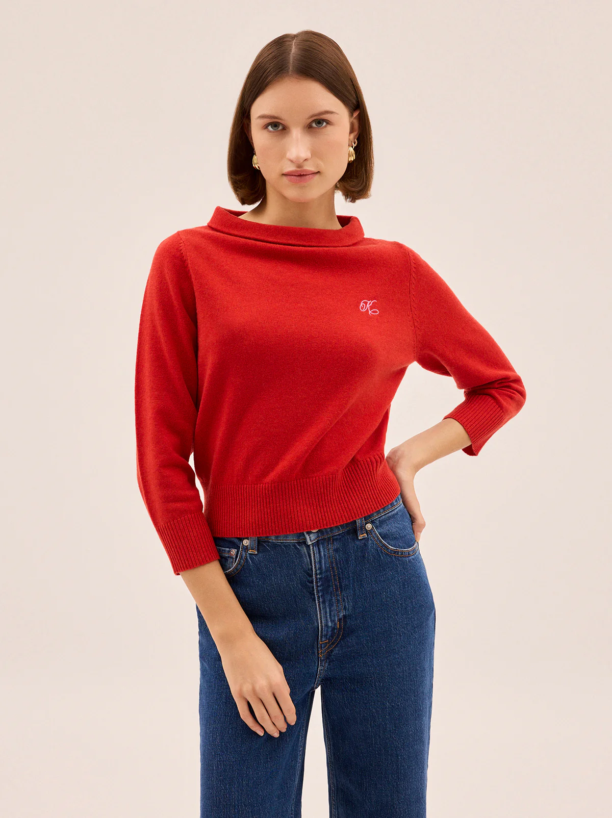 Goldie Red Knit Jumper