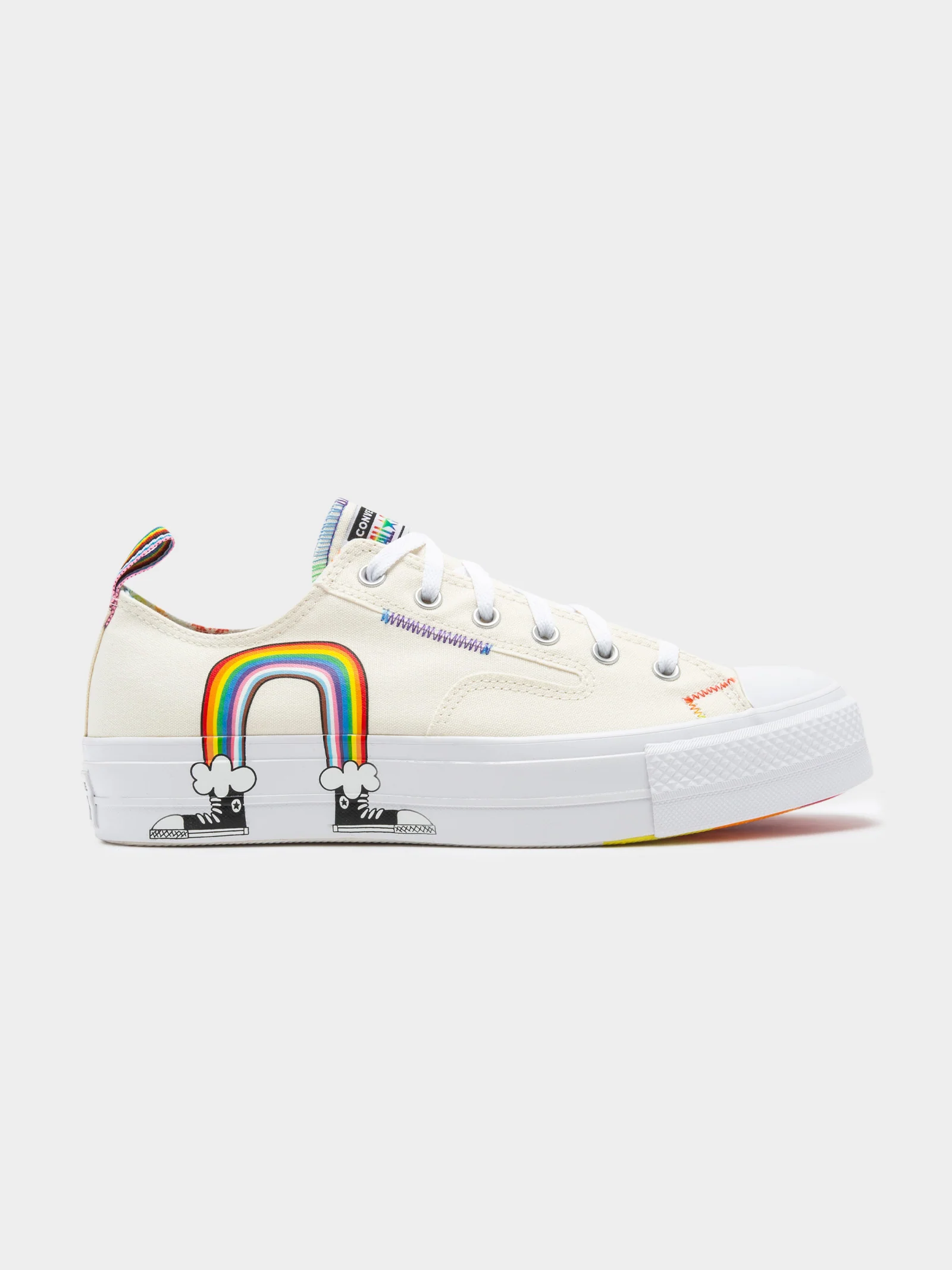 Unisex Chuck Taylor All Star Pride Lift Low-Top Platform Sneakers