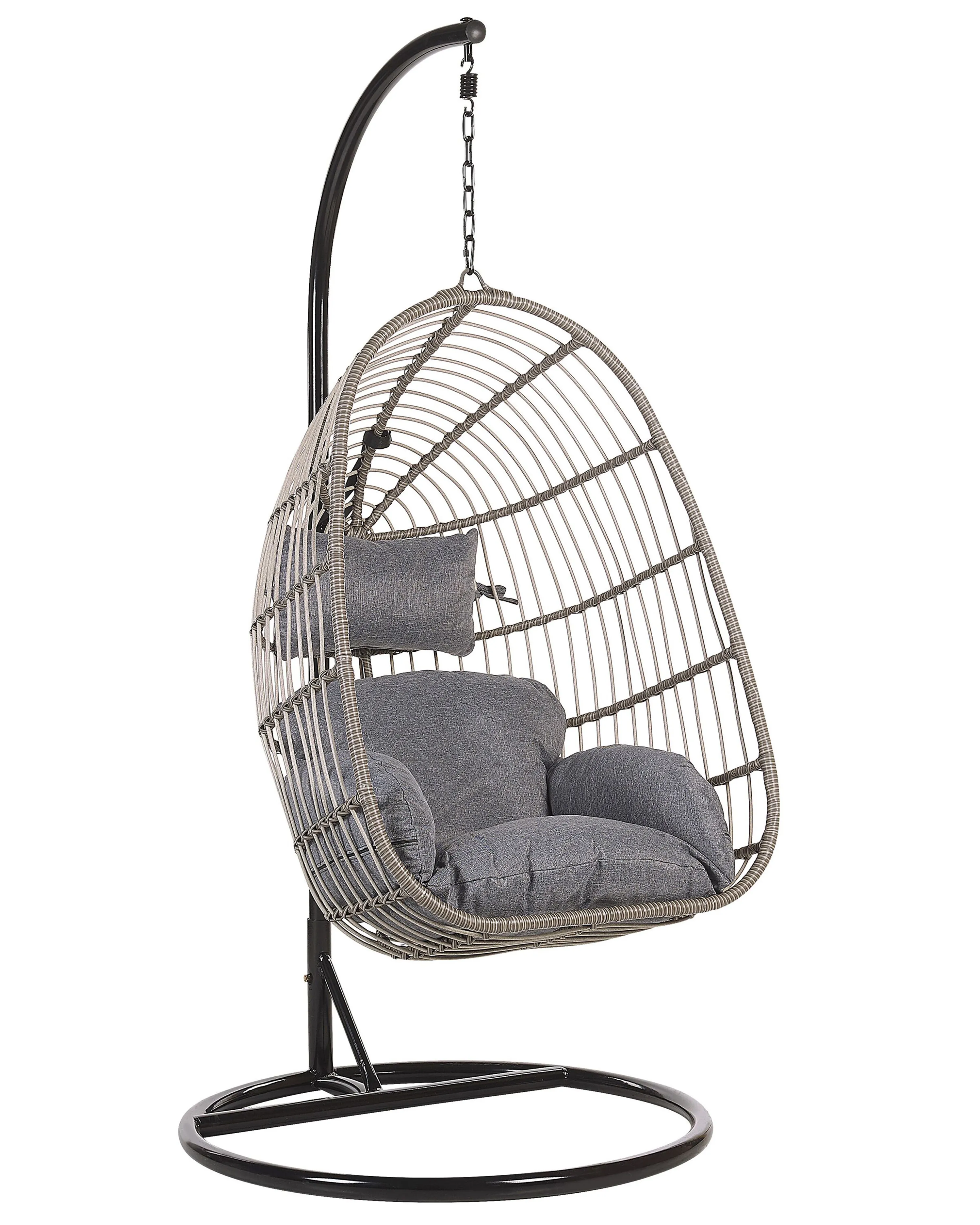 Hanging Chair CASOLI PE Rattan Grey