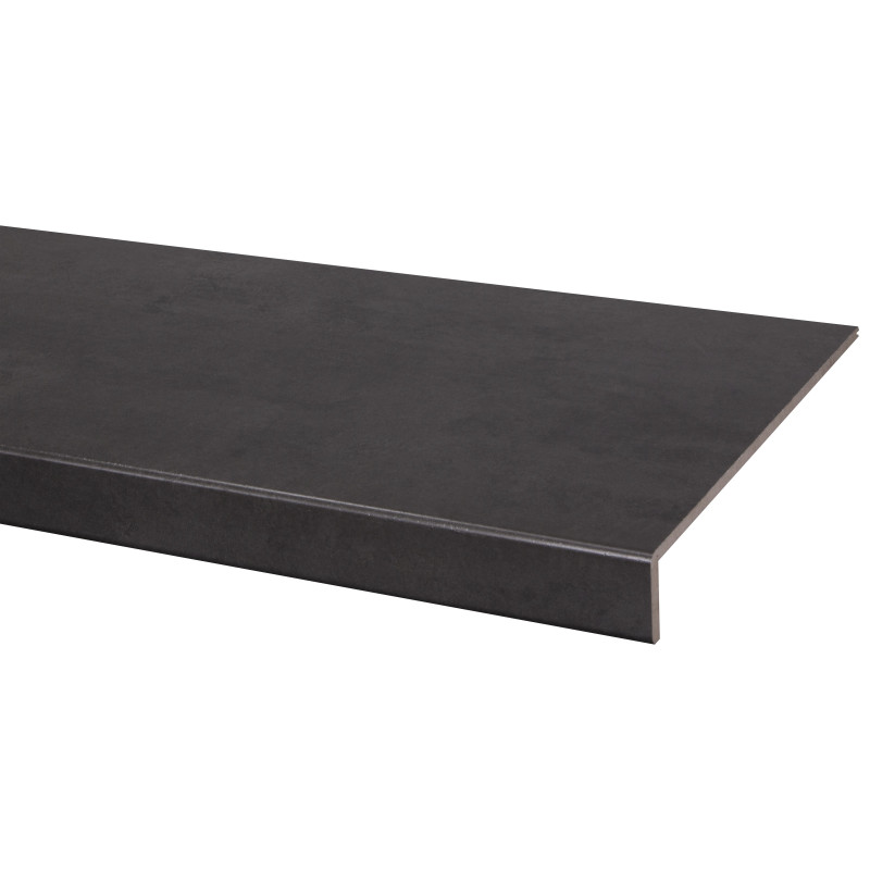 Marche stratifiée Béton anthracite 130 x 38 cm CANDO