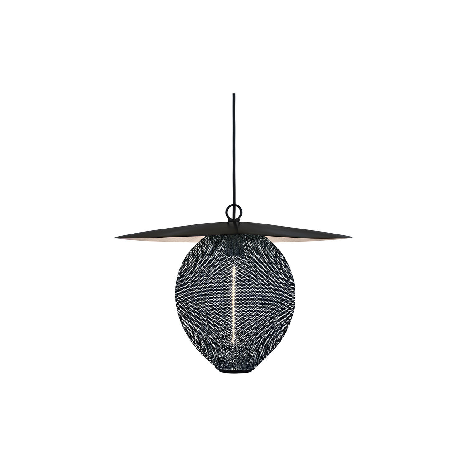 Satellite Pendant, stone grey semi matt