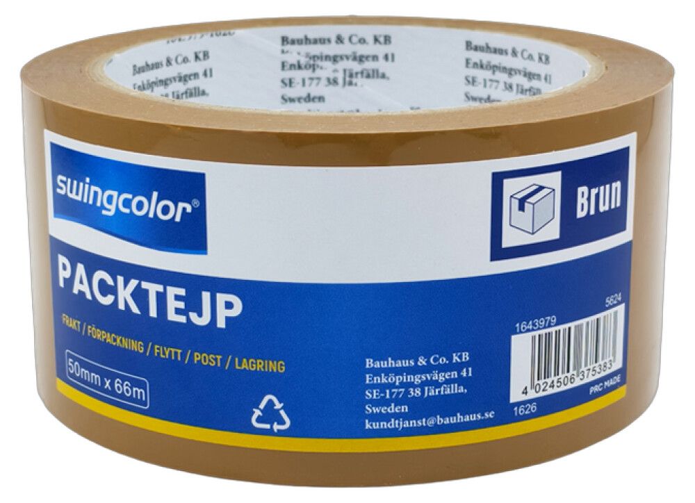 PAKKETEIP SWINGCOLOR BRUN 50 MM X 66 M