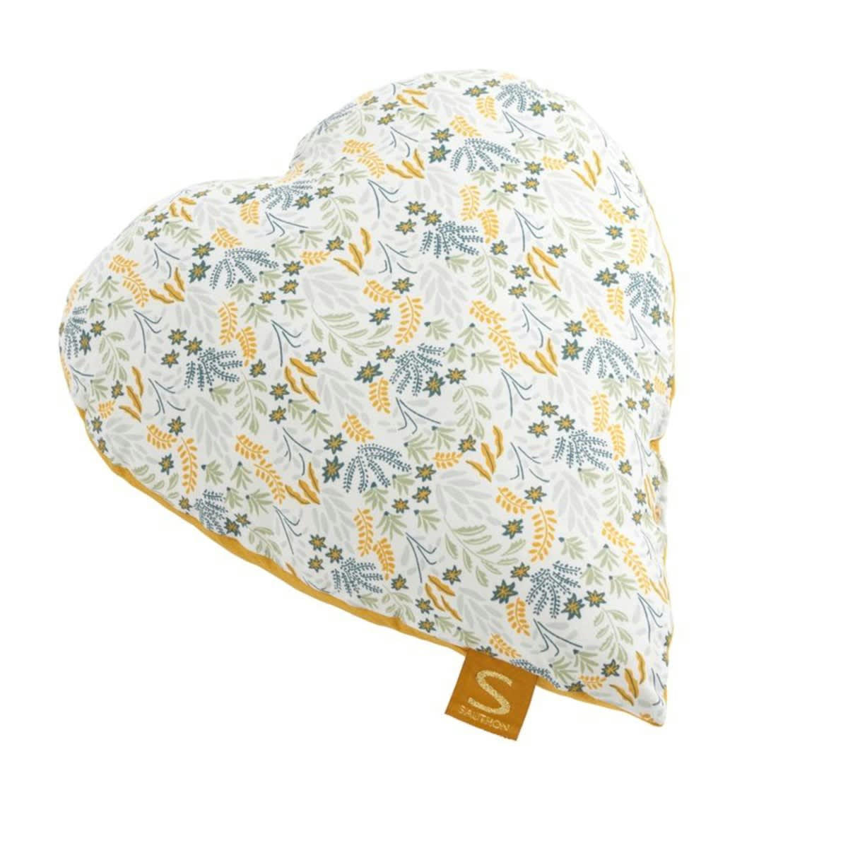 PROMENONS NOUS - Coussin déco 30x30cm en coton jaune