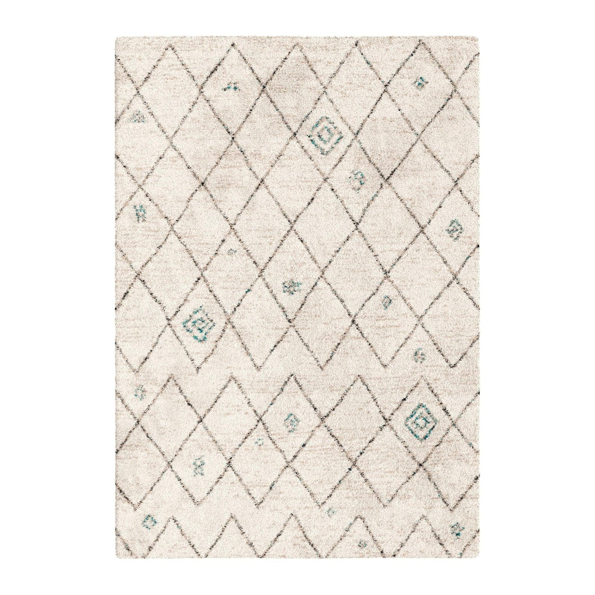 AFK Living vloerkleed Diamond - shaggy - beige - 160 x 230 cm
