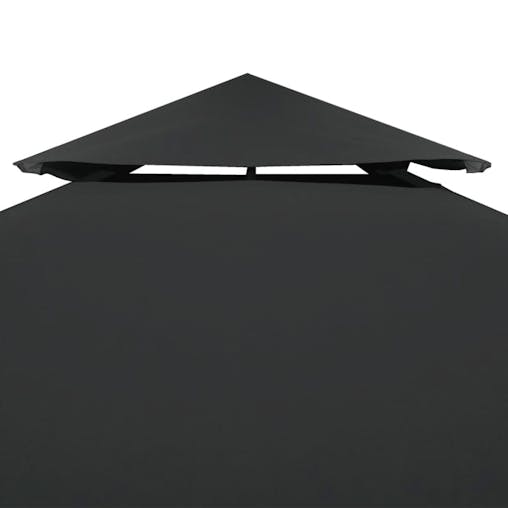 NNEVL Water-proof Gazebo Cover Canopy 310 g / m&sup2; Dark Grey 3 x 3 m