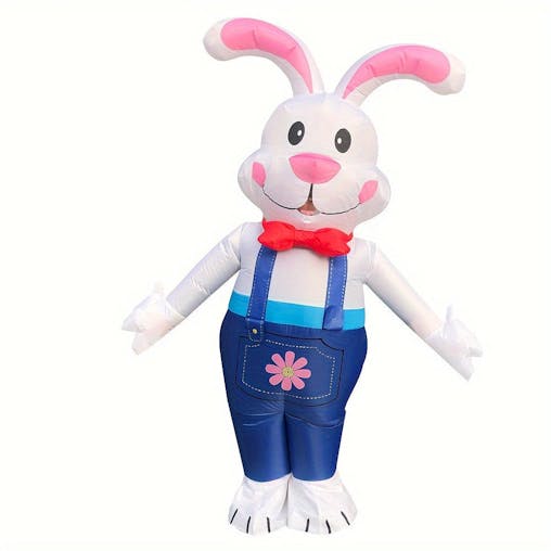 NNETM Inflatable Bunny Costume Battery/USB Powered
