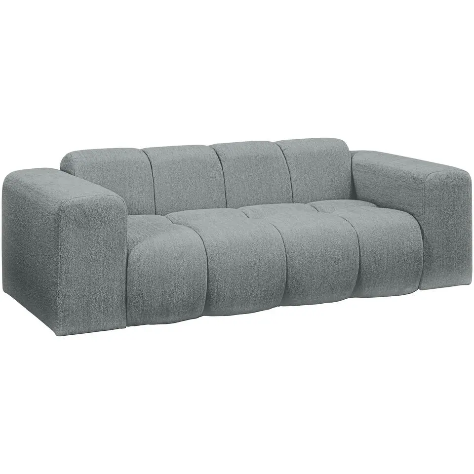 Bank Beau 2-zits - stof Raven - Grijs