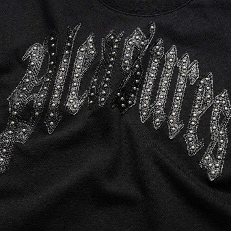 Pleasures Twitch Studded Crewneck Tee - Black