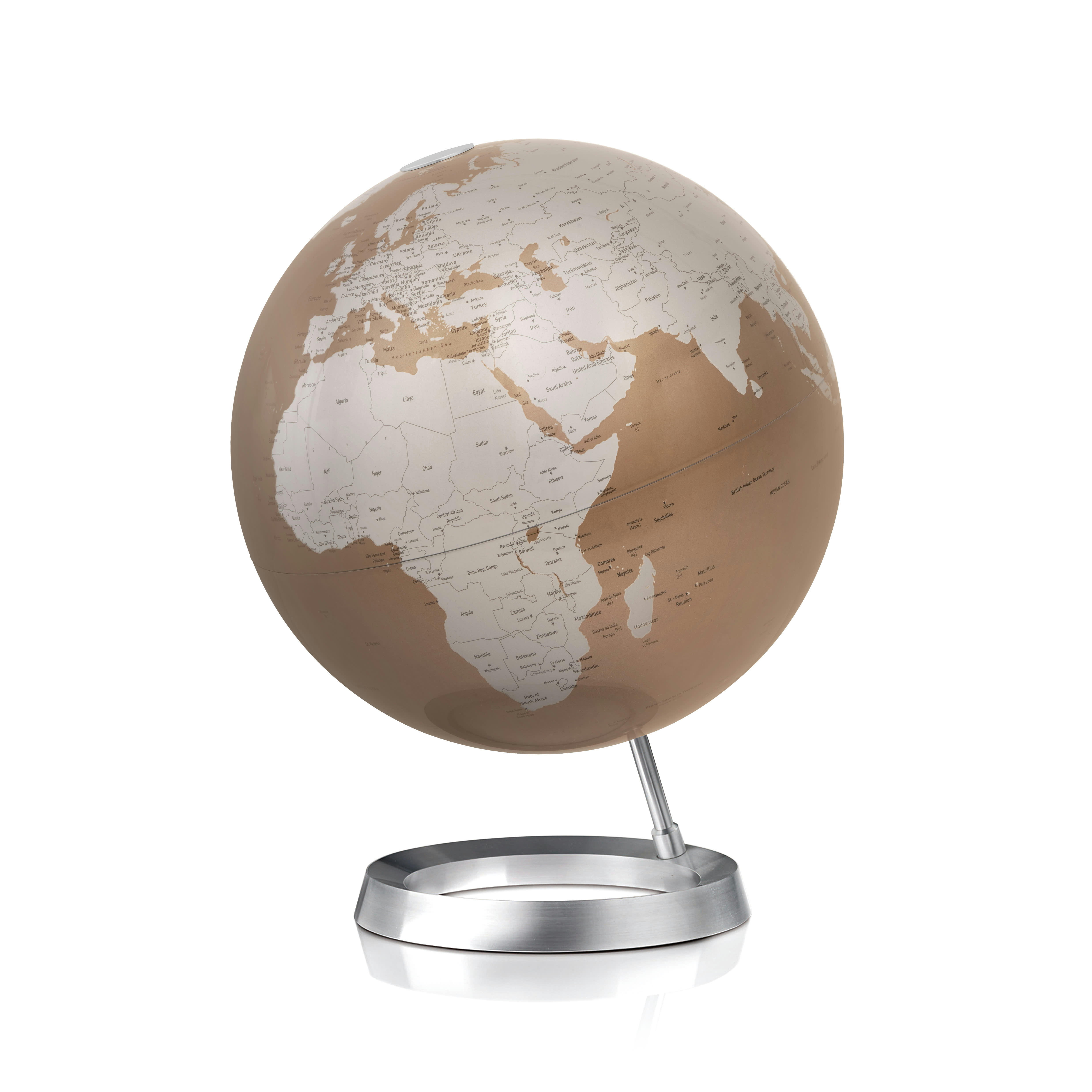 VISION ALMOND - Globe terrestre de design 30 cm  textes en anglais