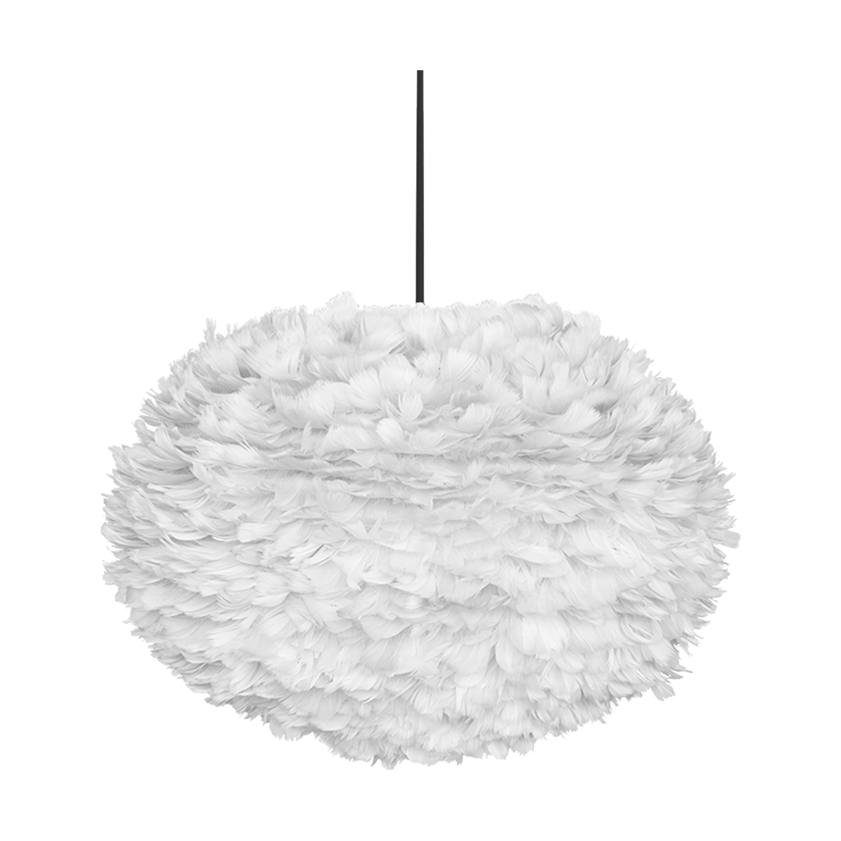 Umage Eos Large hanglamp white - met koordset zwart - Ø 65 cm