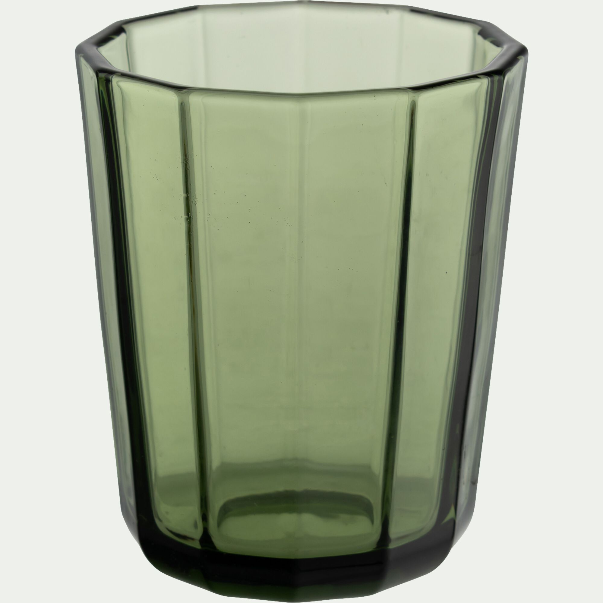 FACETE - Gobelet bas en verre 25cl - vert