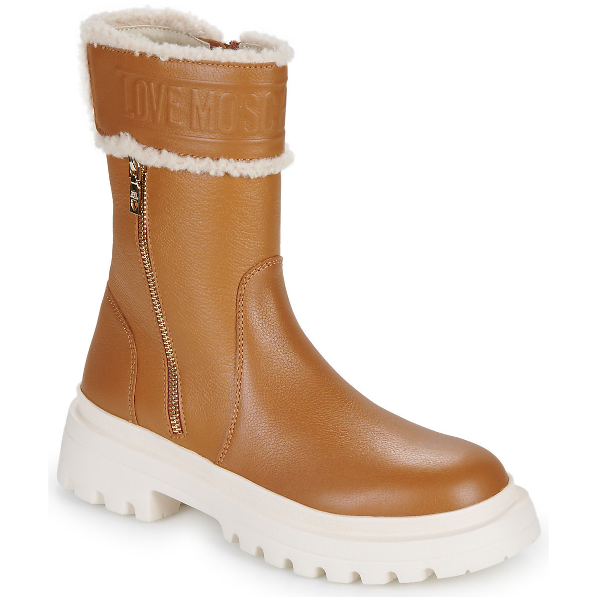 Love Moschino - HER LOVE ANKLE BOOT - Camel