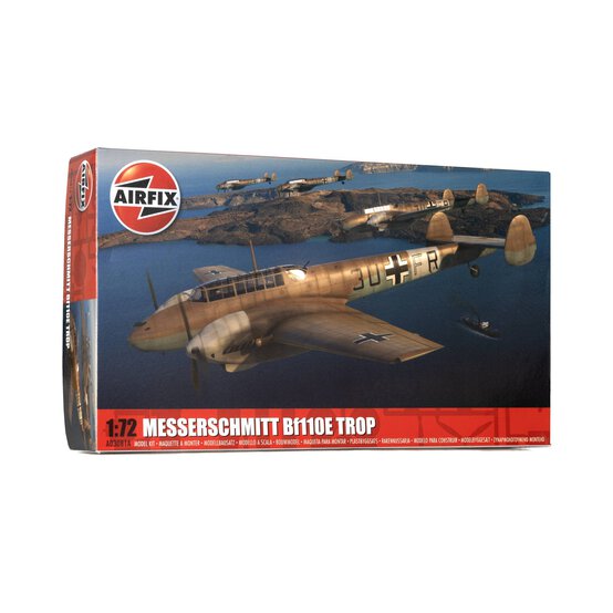 Airfix Messerschmitt Bf110E E-2 Trop Model Kit 1:72