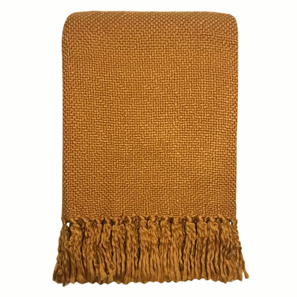 SOLID - Plaid jaune inca 125x150