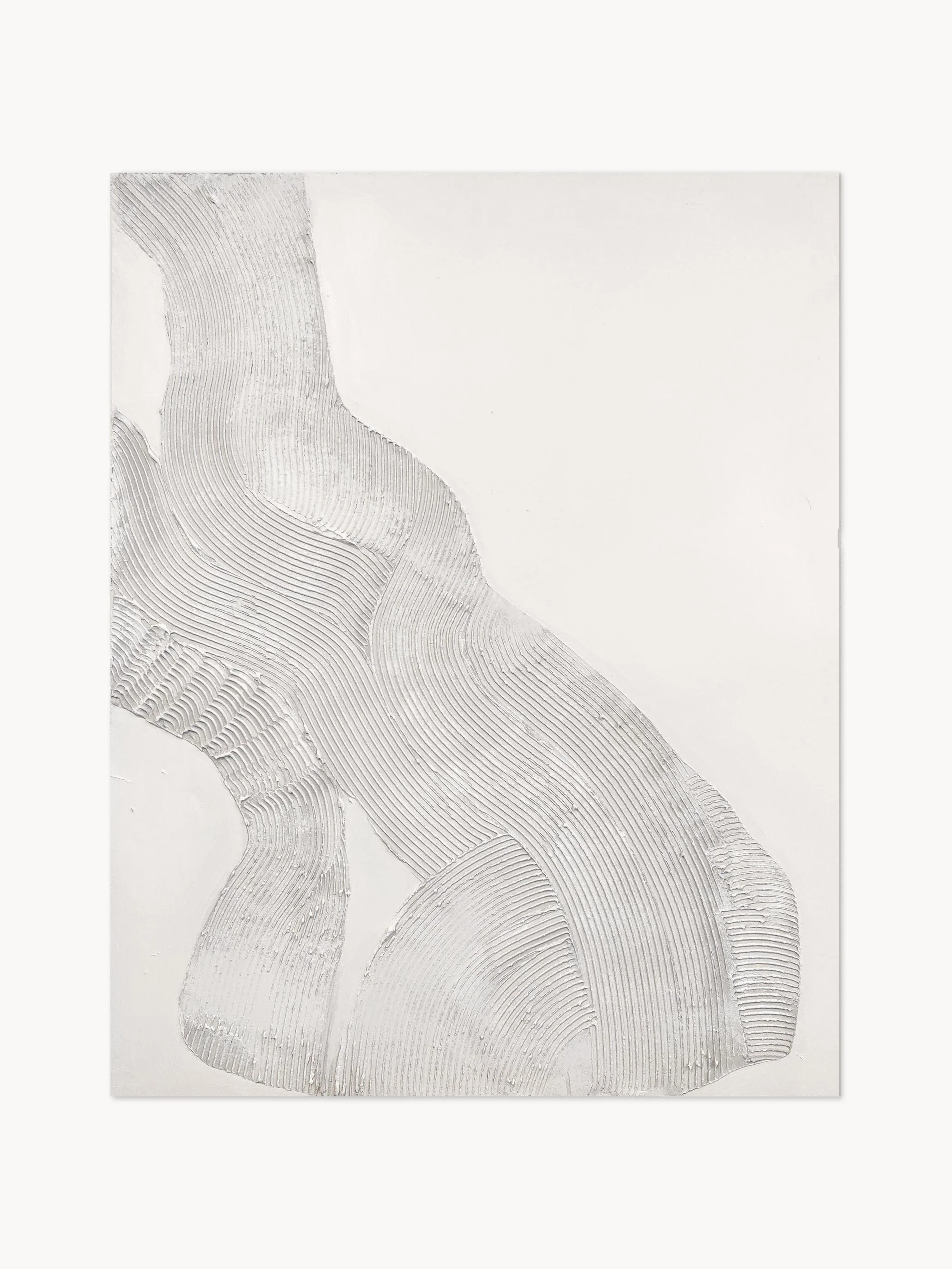 Handgemaltes Leinwandbild White Sculpture 1