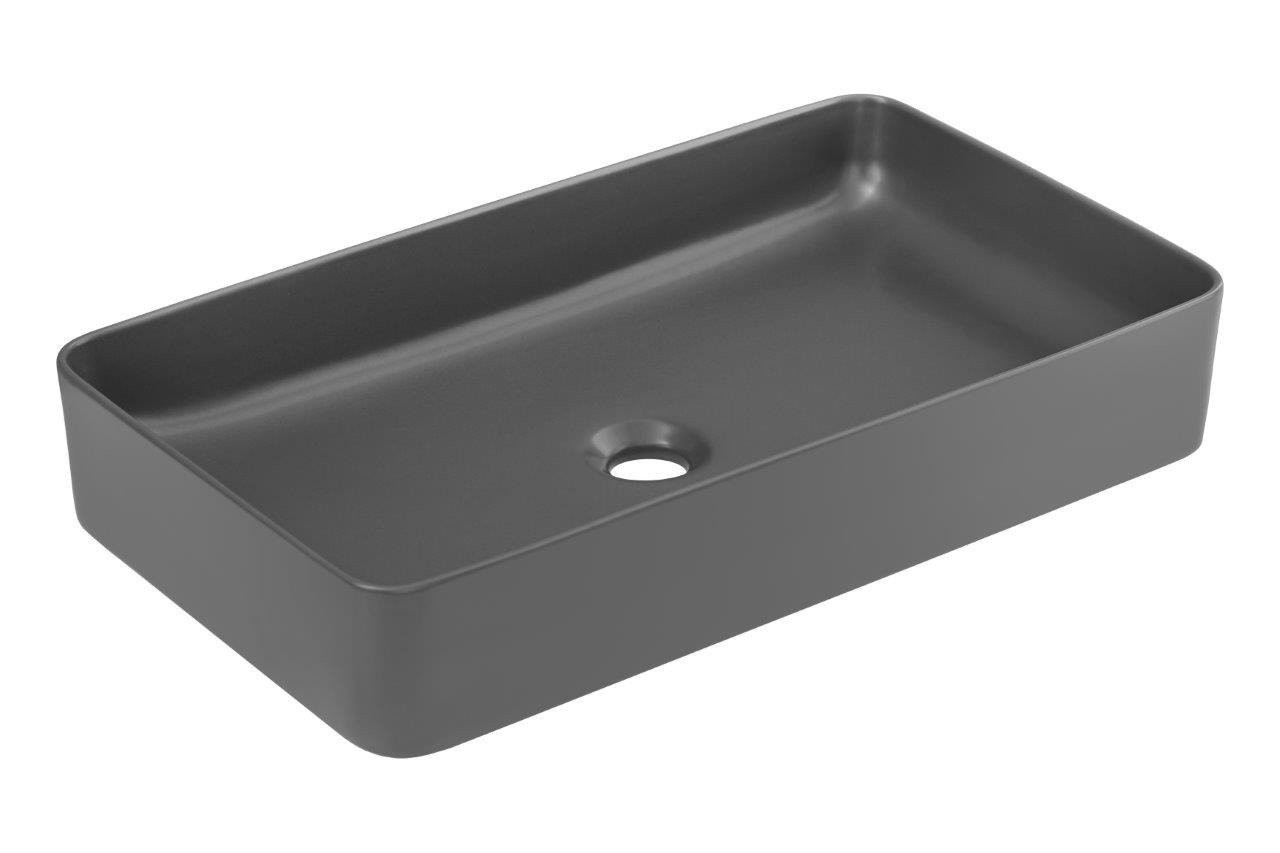 Nowoczesna umywalka E-6275 DARK MATT GREY