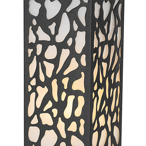 Borne d'extérieur moderne noire 40 cm IP44 - Nicole