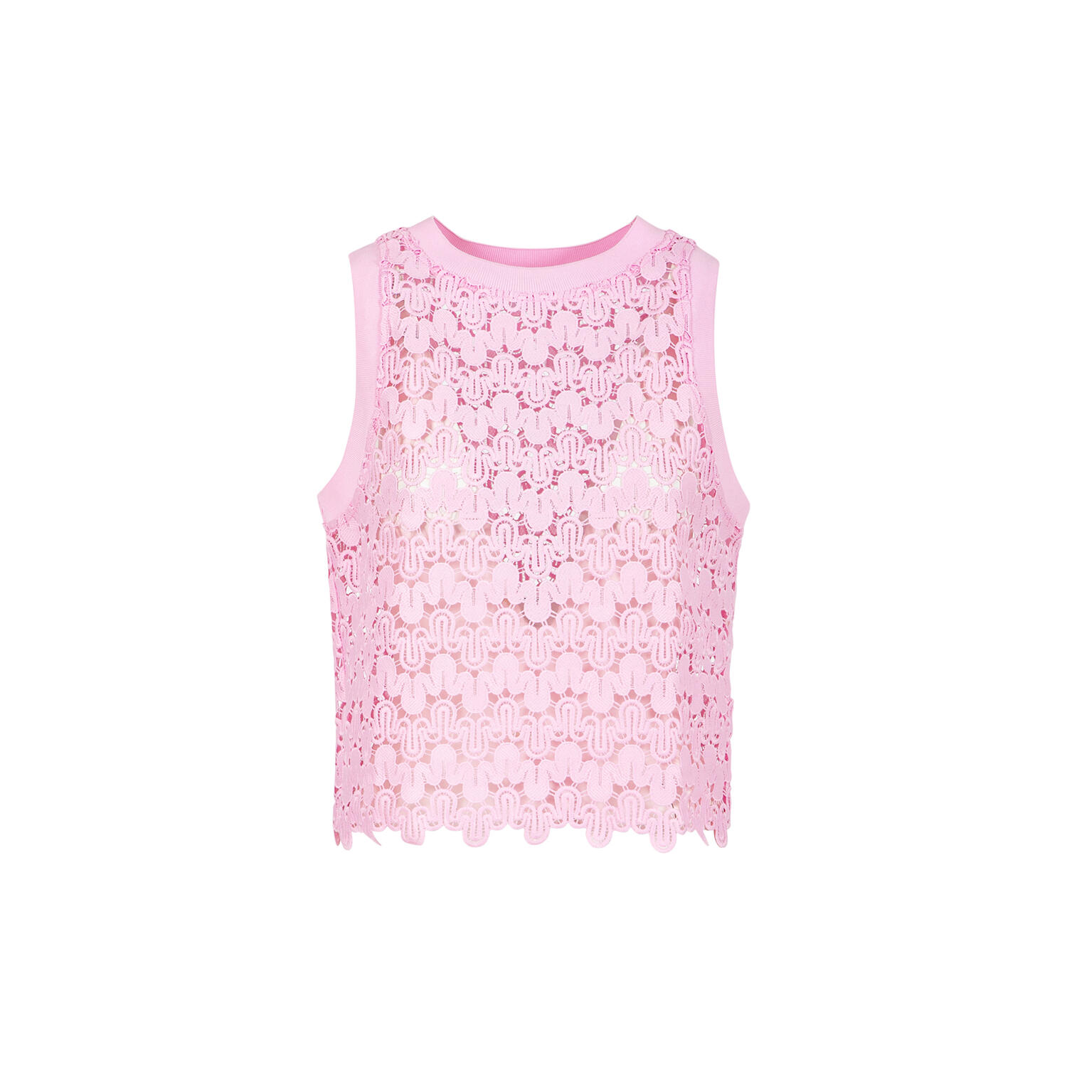 Lace top, pale rose
