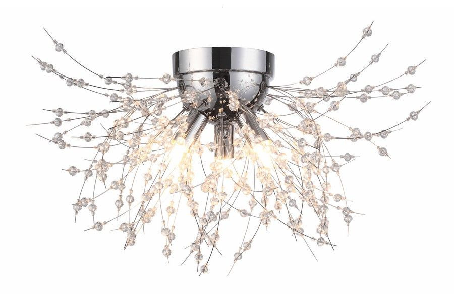 Lampa sufitowa chromowana Pearls 3xG9x33W wym: 32x48x48 cm Reality