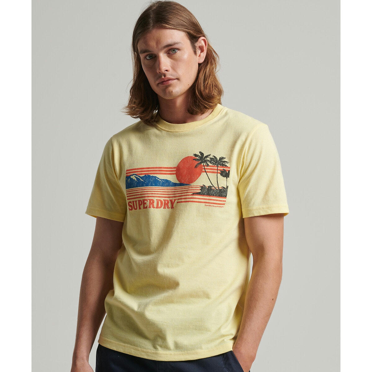 T-shirt manches courtes imprimé, col rond