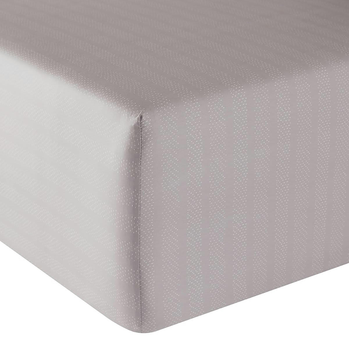 TUILERIES - Drap housse satin beige 140x190 cm