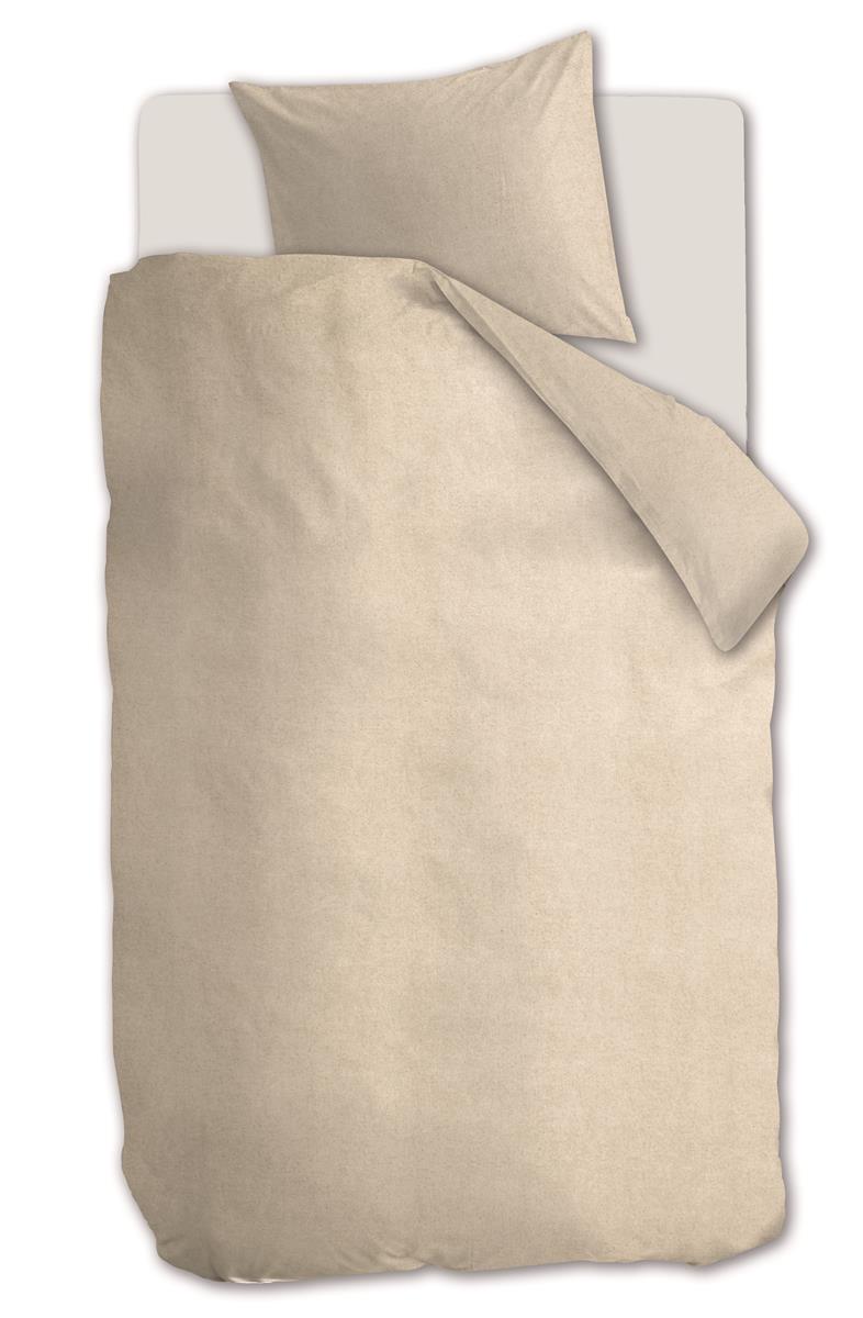 Beddinghouse Frost dekbedovertrek - Effen - Eenpersoons - 140x200/220 - Licht Zand