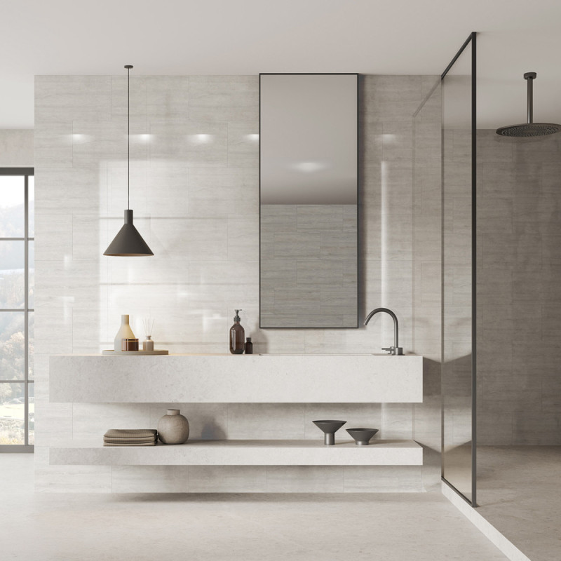 Dalle en PVC Gloss Travis 65 x 37,5 cm 8 pièces DUMAWALL