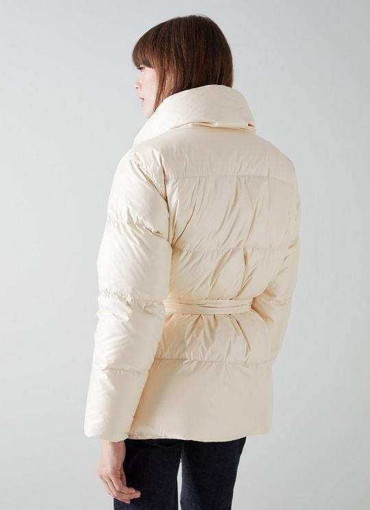 Morzine Cream Recycled Down Puffer Jacket
