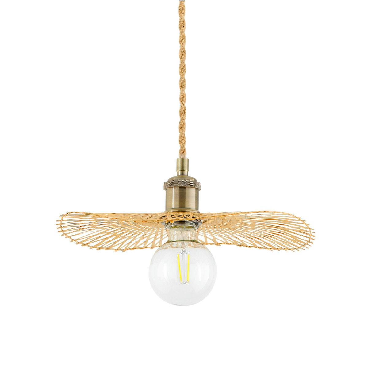 Suspension en bambou aérienne Ø30 cm, Ezia