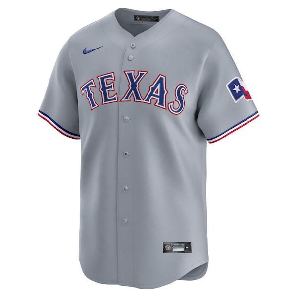 Texas Rangers Nike Road Limited Jersey - Gray