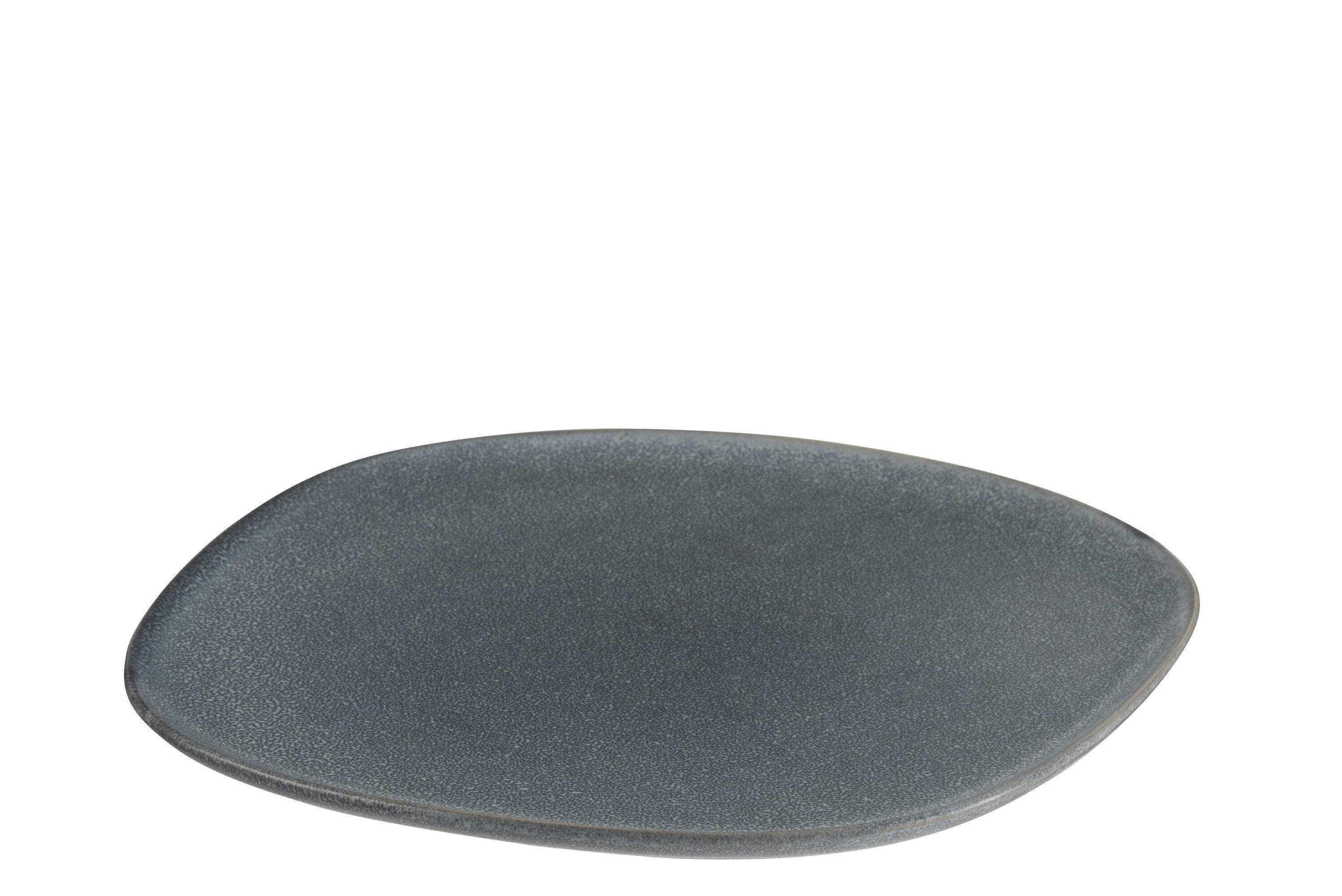 J-Line bord Louise - keramiek - grijs - large - 4 stuks