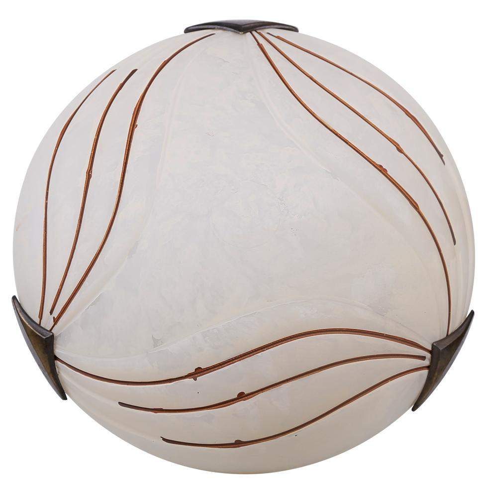 Plafonpatyna-biały okrągły 30cm AGA 1xE27x40W IP20 Candellux