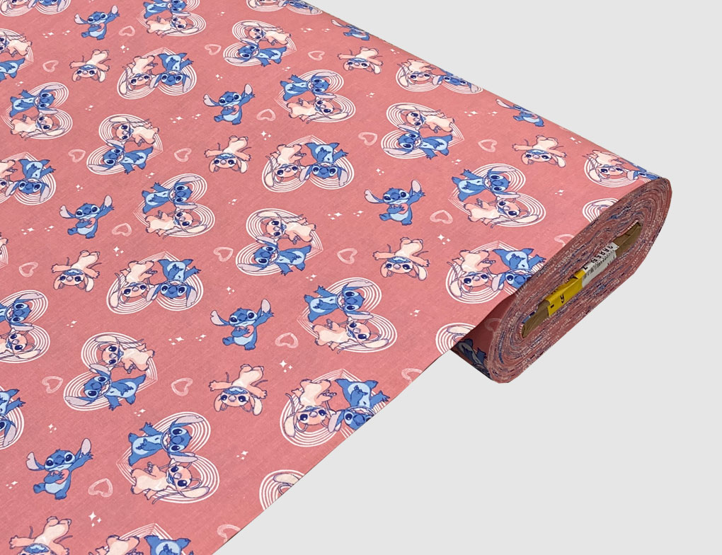 Dekostoff Stitch & Angel Pink