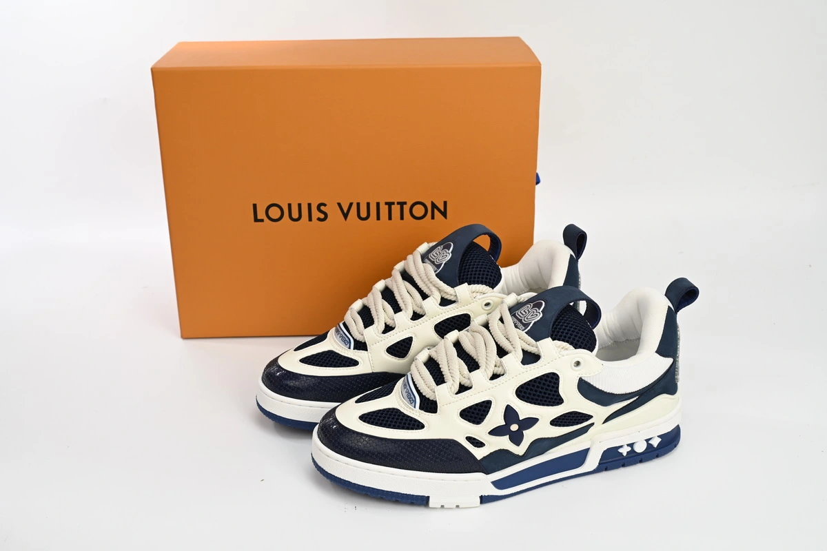 Louis Vuitton Skate Sneaker Marine White Dark Blue 1AARRL