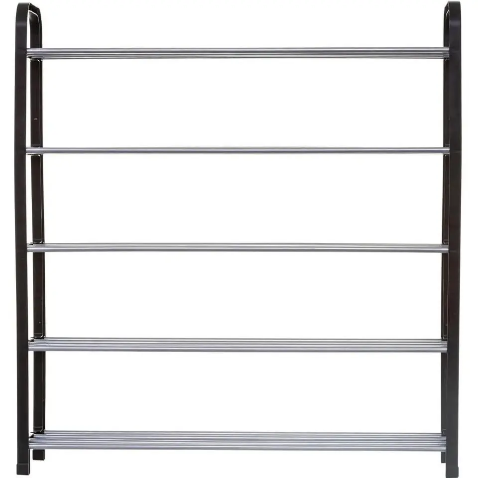 5five Schoenenrek - zilver/zwart - 15-paar - metaal-kunststof - 71x78cm