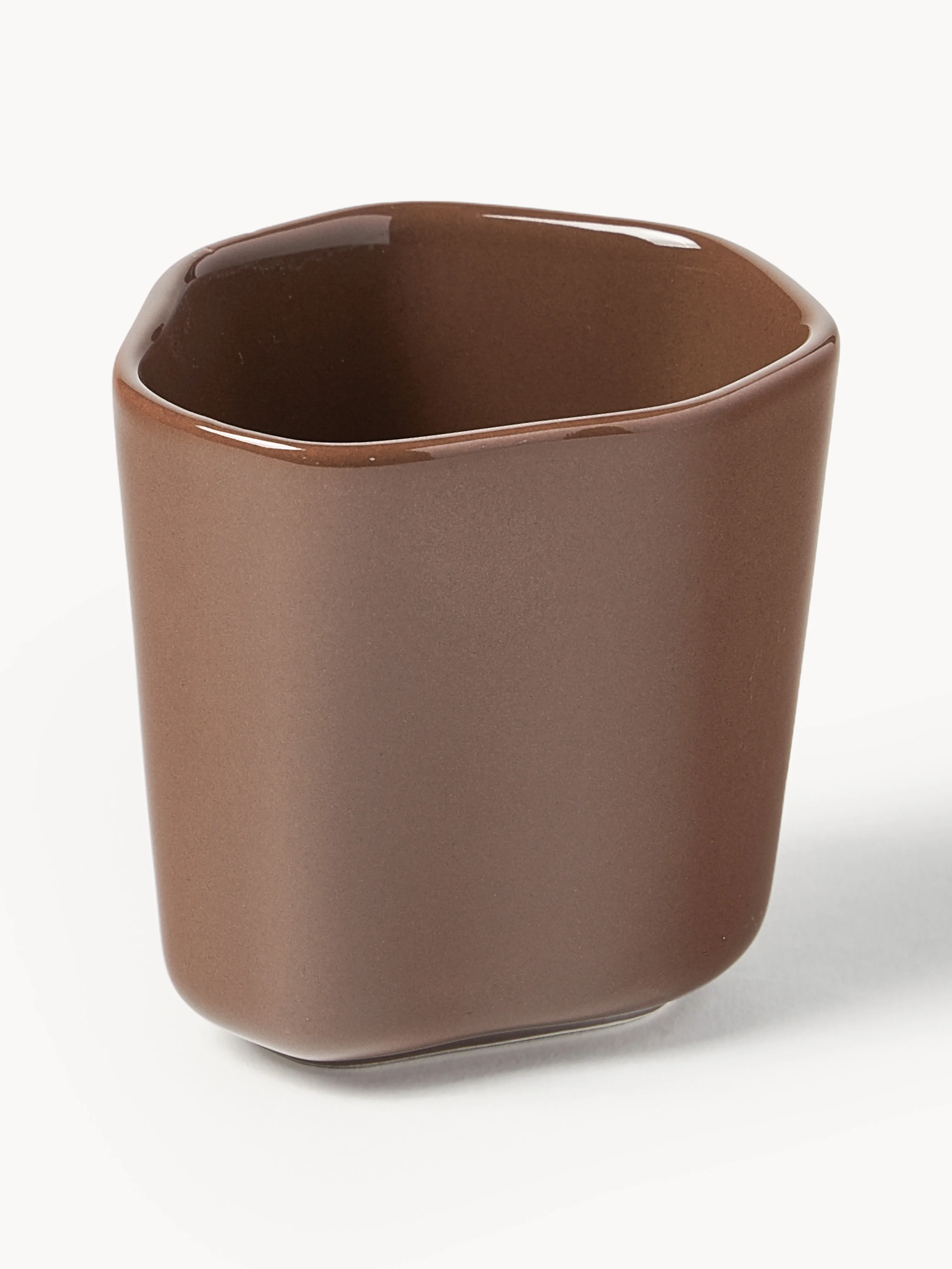 Porzellan-Espressobecher in organischer Form, 4er-Set