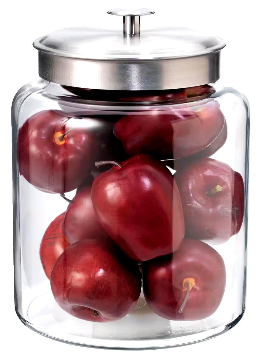 Montanna Glass Storage Jar with Lid, 7.57-L