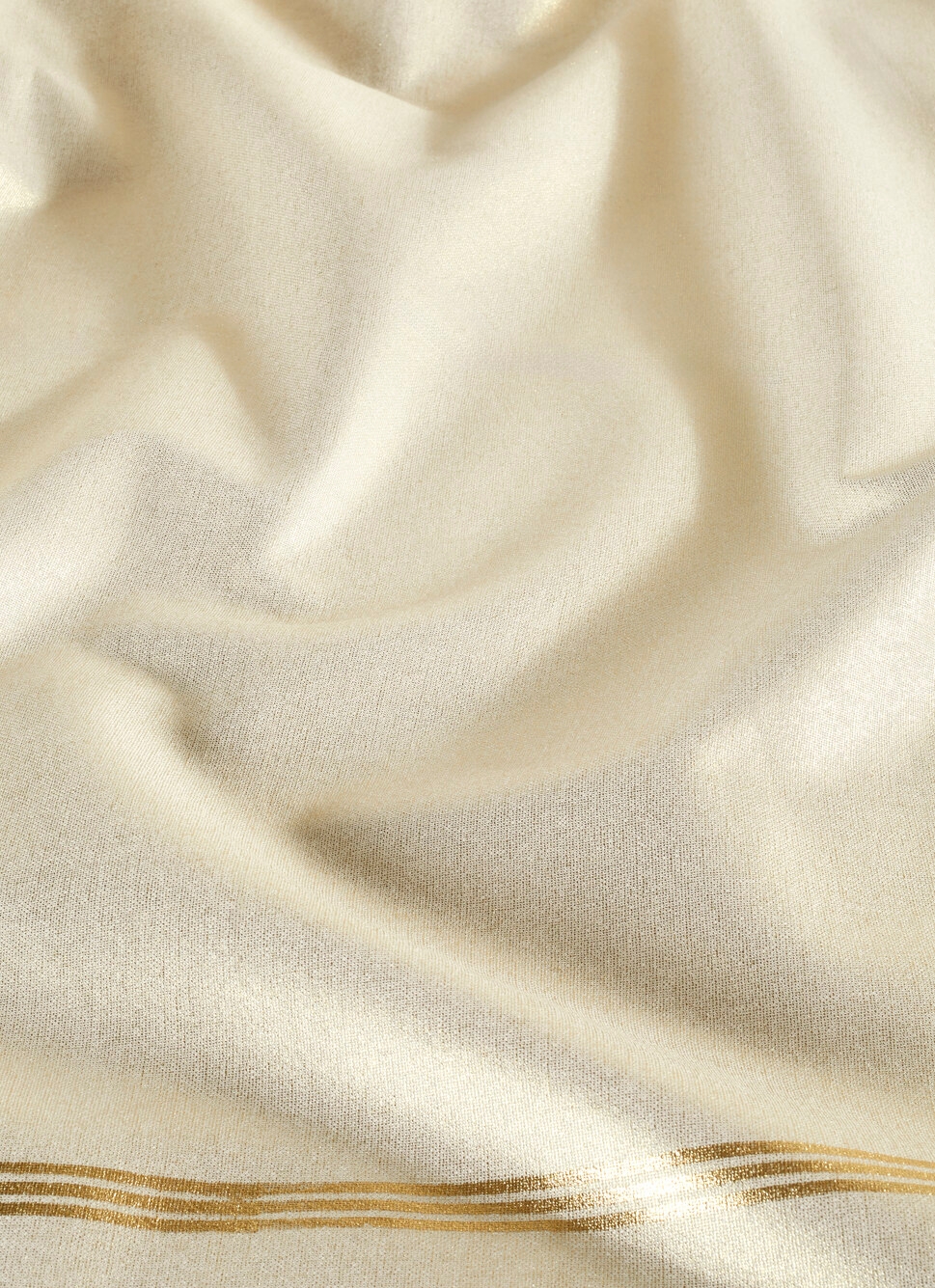 NAPPE EN COTON PAILLETÉ OR