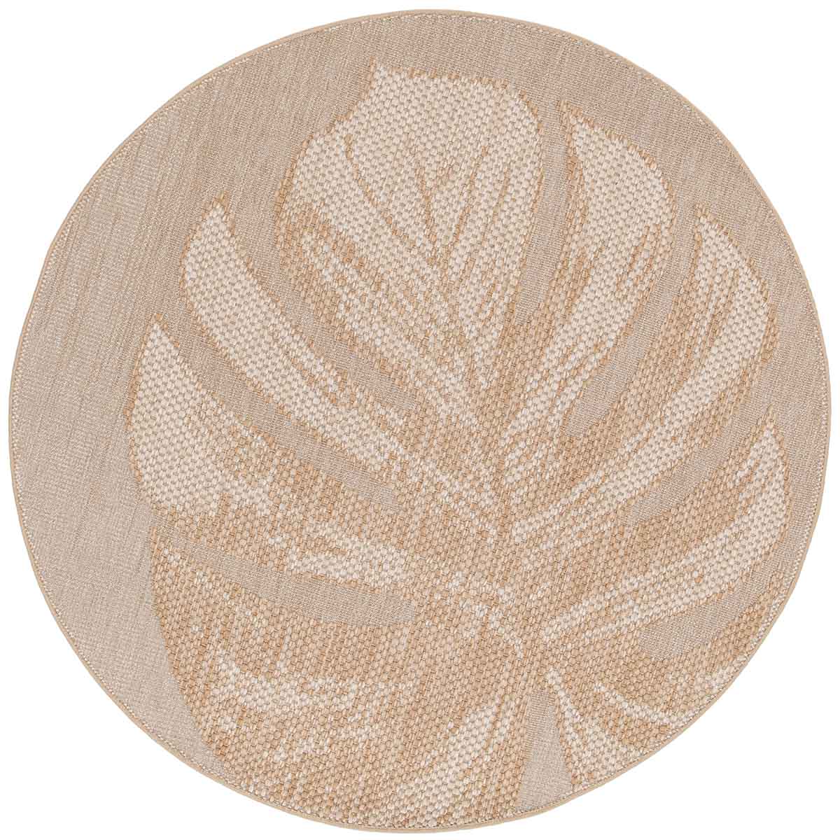 Garden Impressions Buitenkleed Ø160 cm - leaf taupe