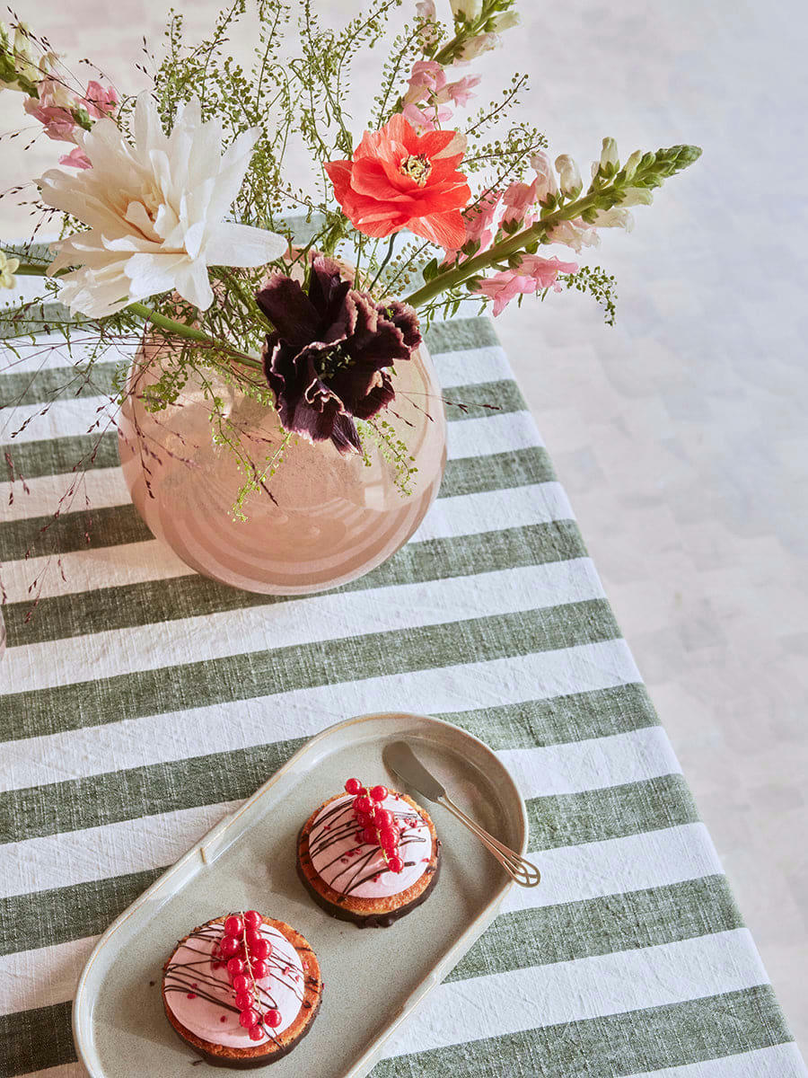 LASI - Vase rouge en verre Ø25xH21,5cm