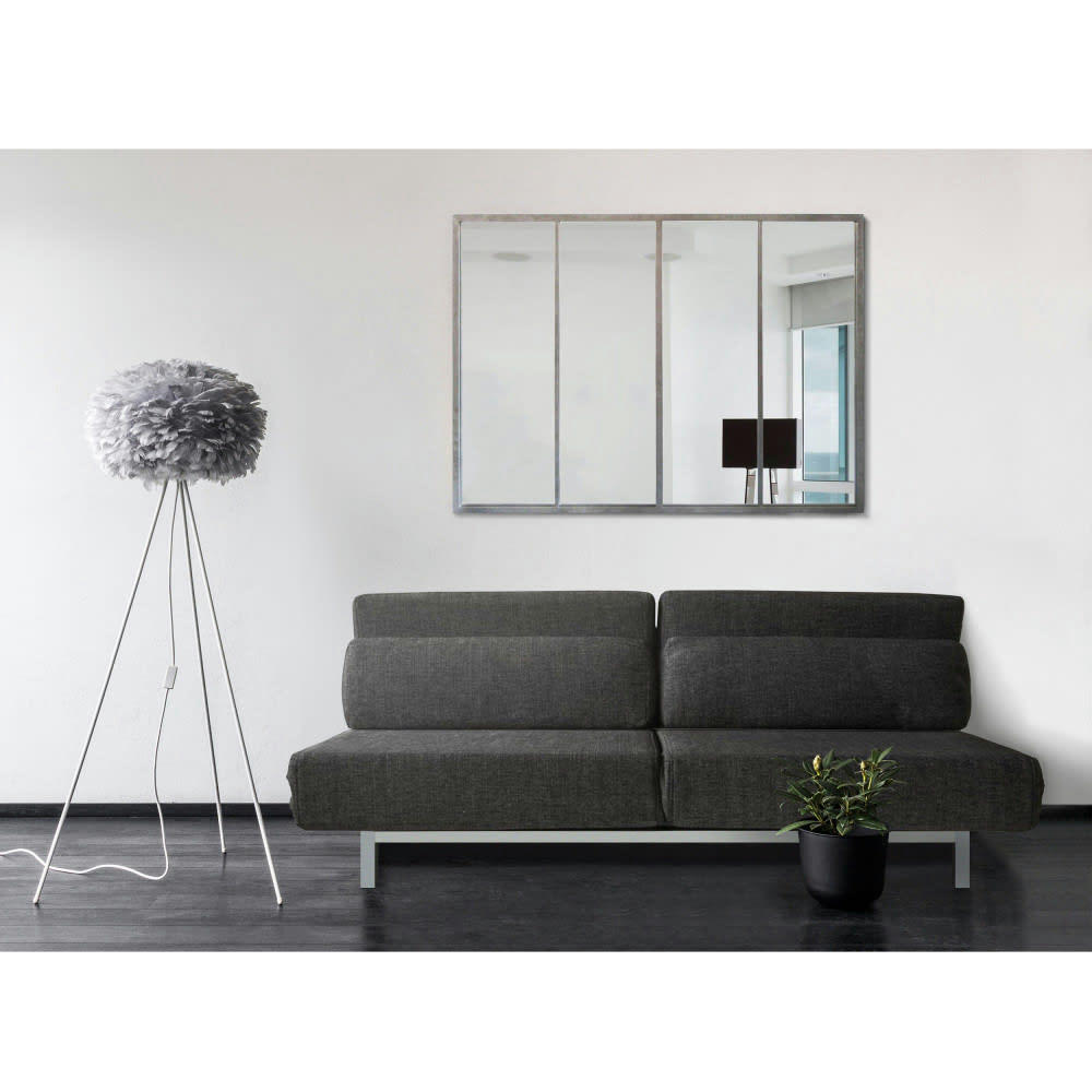 FRANK - Miroir atelier verrière 90x120 argent