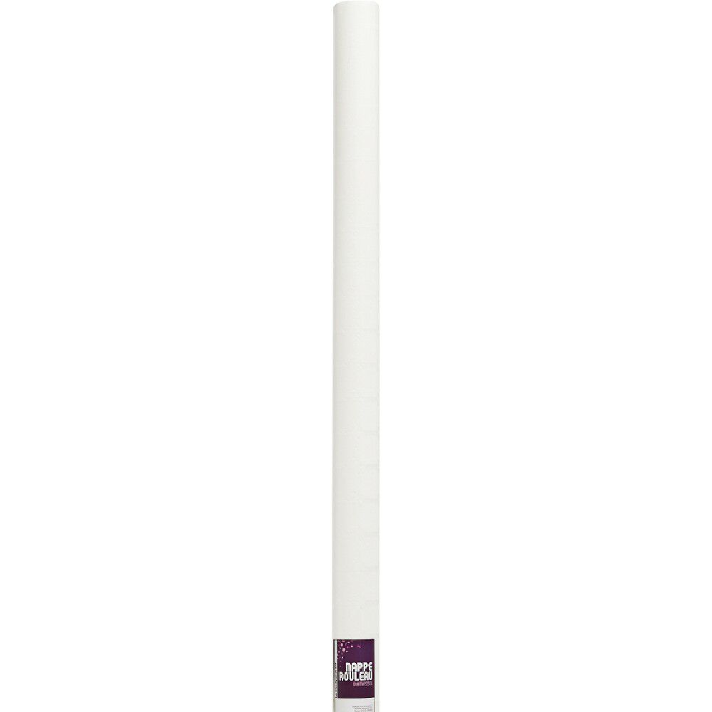 Nappe damassée blanche en papier 25 m