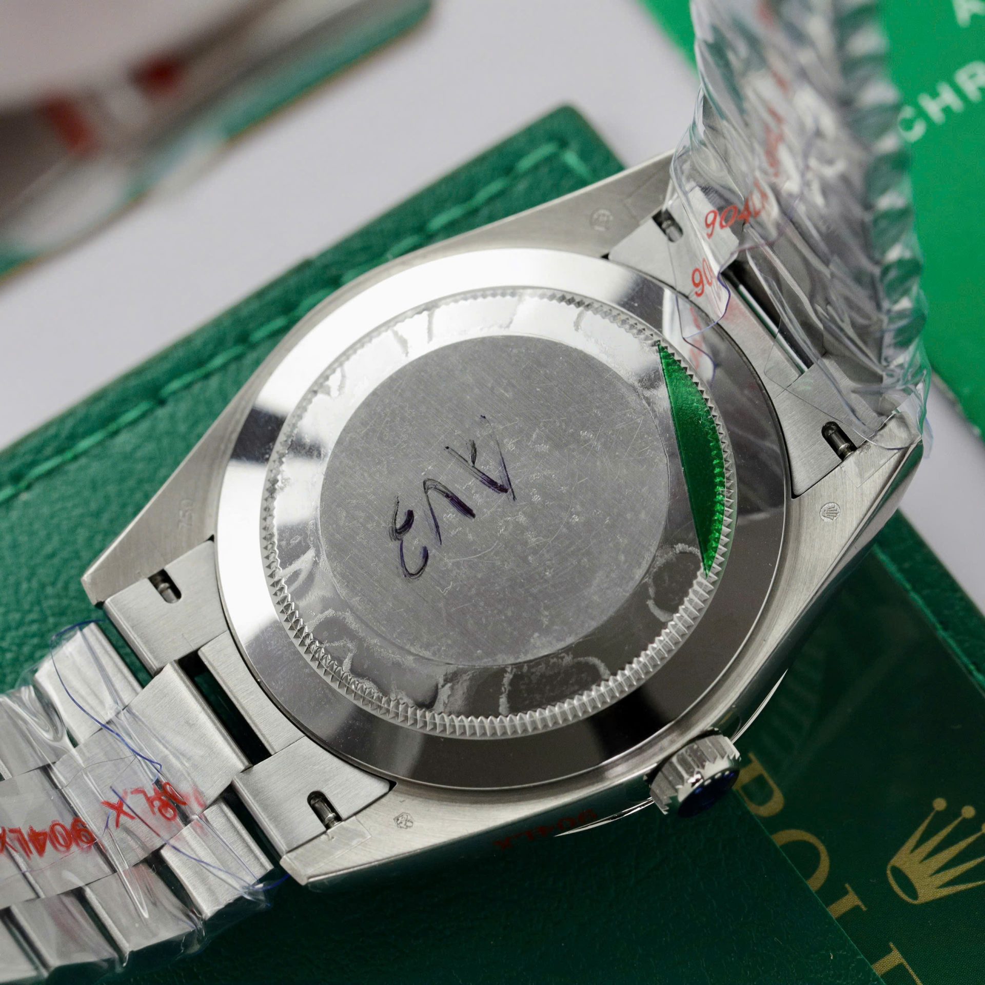 Rolex Day-Date 228236 904L Steel Blue Dial CZ Diamonds 40mm Super Clone