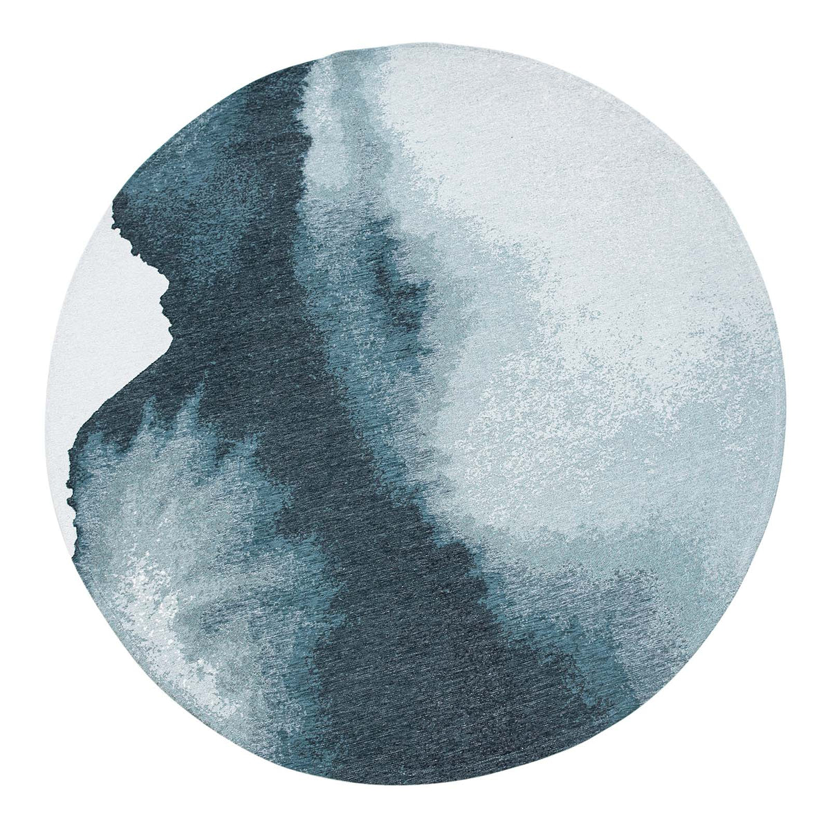 Ecorugs vloerkleed Inkjet - blauw - 140x140cm