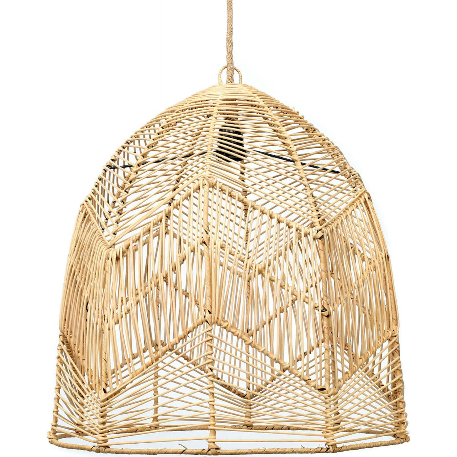 BALI BAZAR - Abat-jour Rotin Bois clair 50x50x50 cm